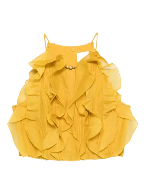 Aje ruffled Cleo top