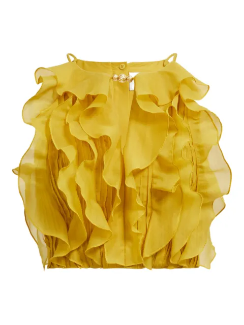 Aje Cleo ruffled top