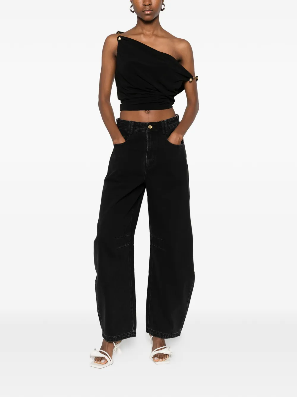 Aje Remy barrel jeans - Zwart