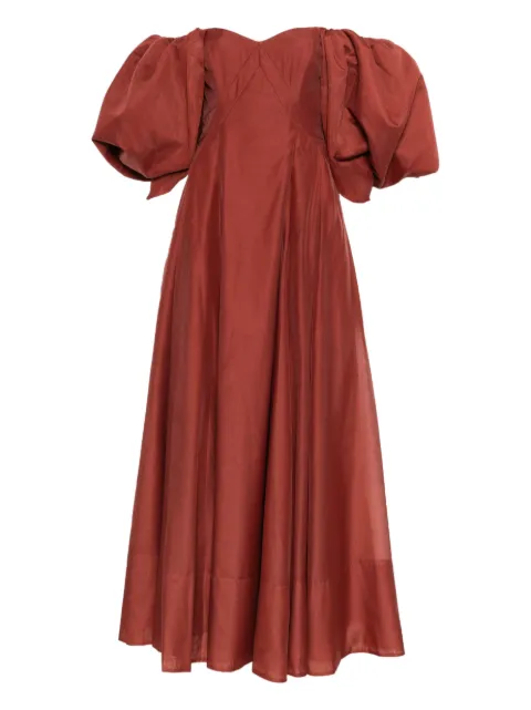 Aje Jardin puff-sleeve gown