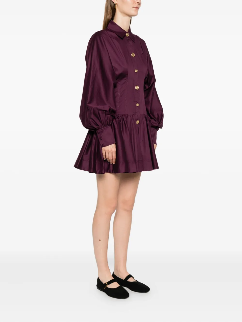 Aje Alexia Mini Dress In Burgundy
