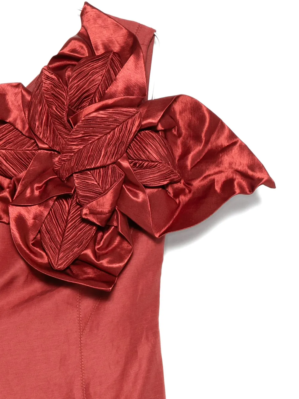 Aje Isla Floral-detail Mini Dress In Red