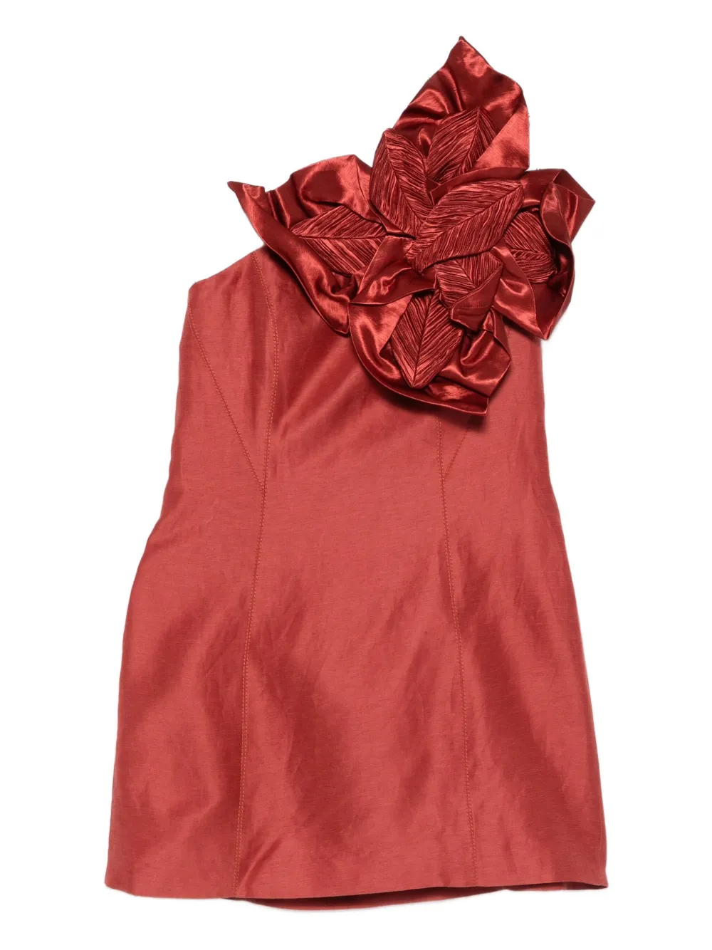 Aje Isla Floral-detail Mini Dress In Red
