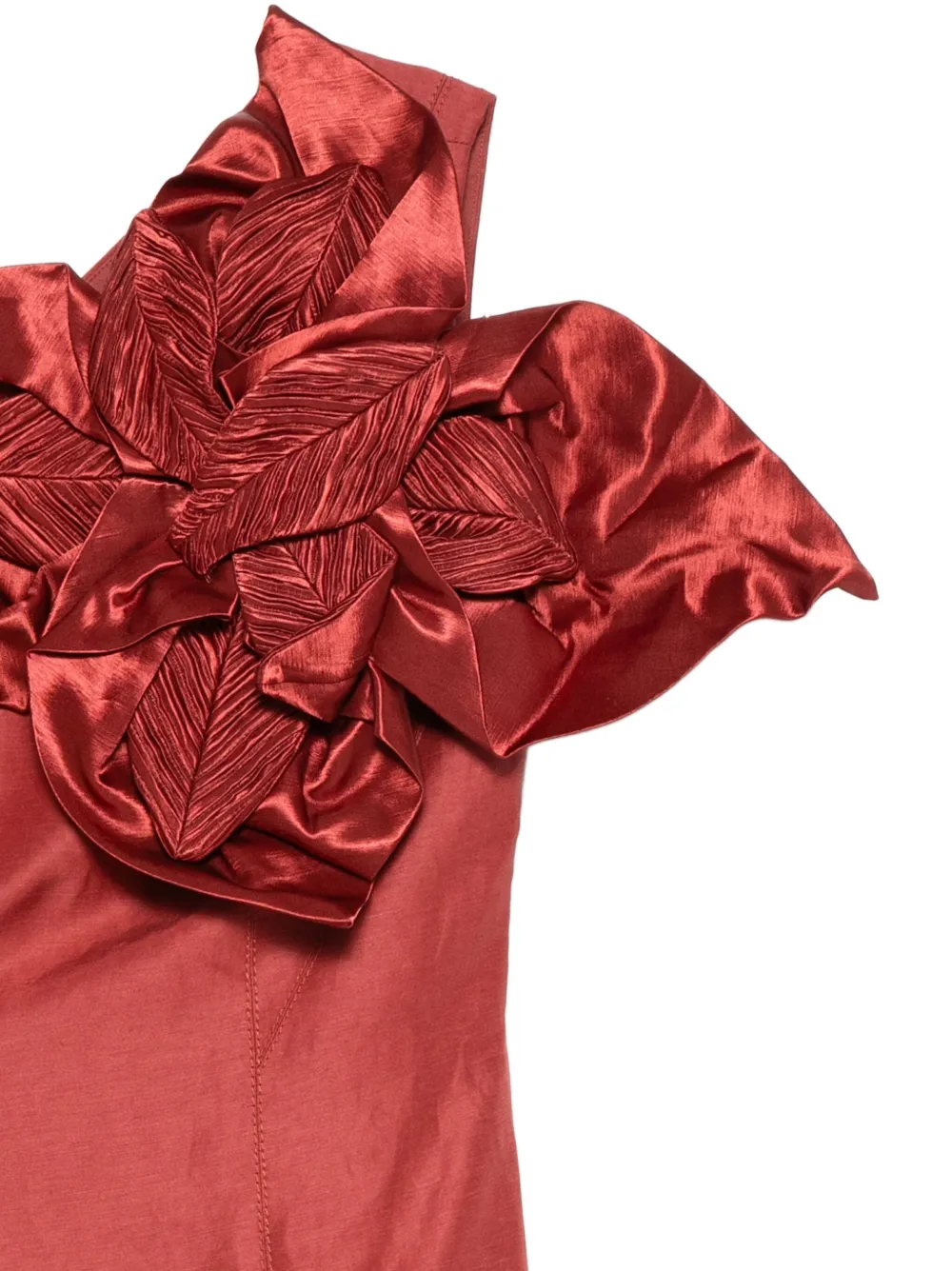 Aje Isla mini-jurk met bloemendetail Oranje