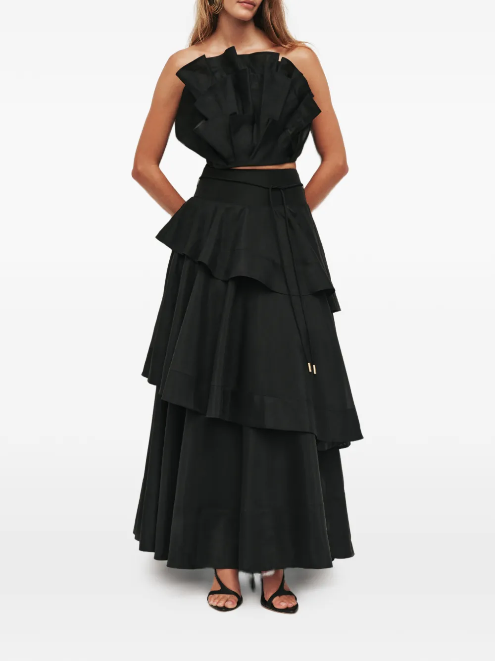 Aje Selestia maxi skirt | Black | Image 1