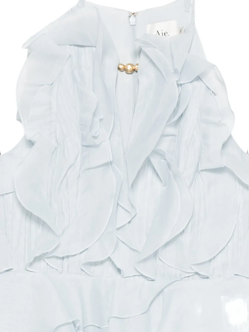 Aje Cleo Ruffled Tiered Mini Dress In Blue