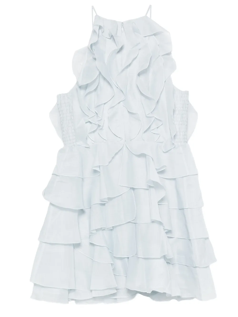 Aje Cleo gelaagde mini-jurk met ruches - Blauw