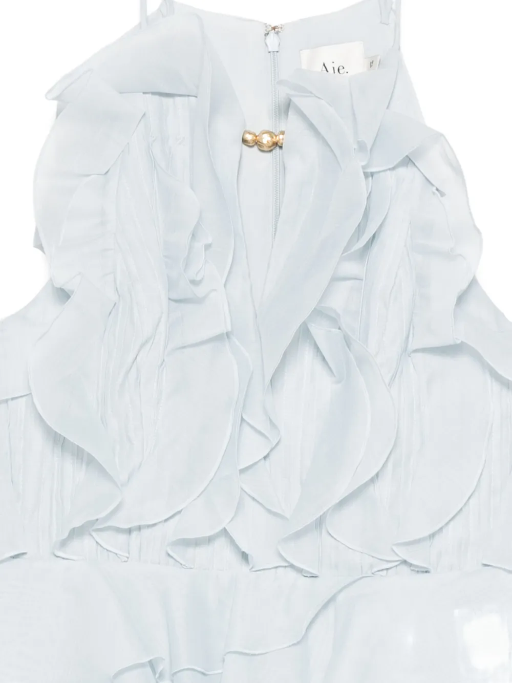 Aje Cleo gelaagde mini-jurk met ruches Blauw