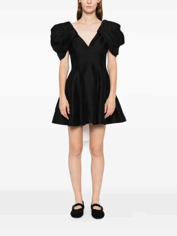 aje short black dress Monica Chain Link Mini Dress | Black