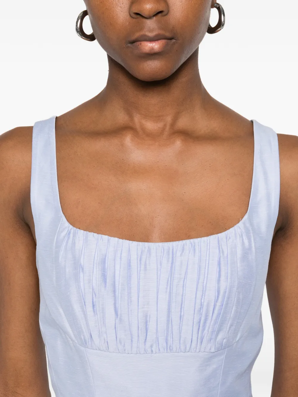 Mist Ruched Midi Dress