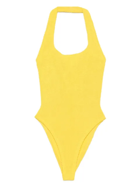 Hunza G Sandy halterneck swimsuit