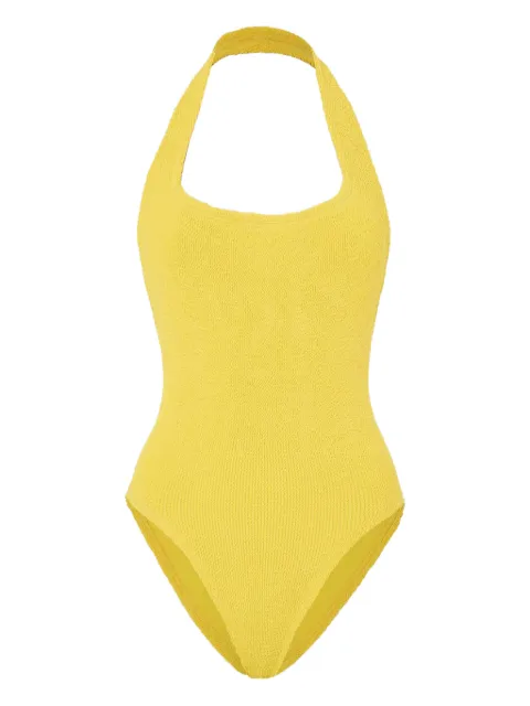 Hunza G Sandy halterneck swimsuit