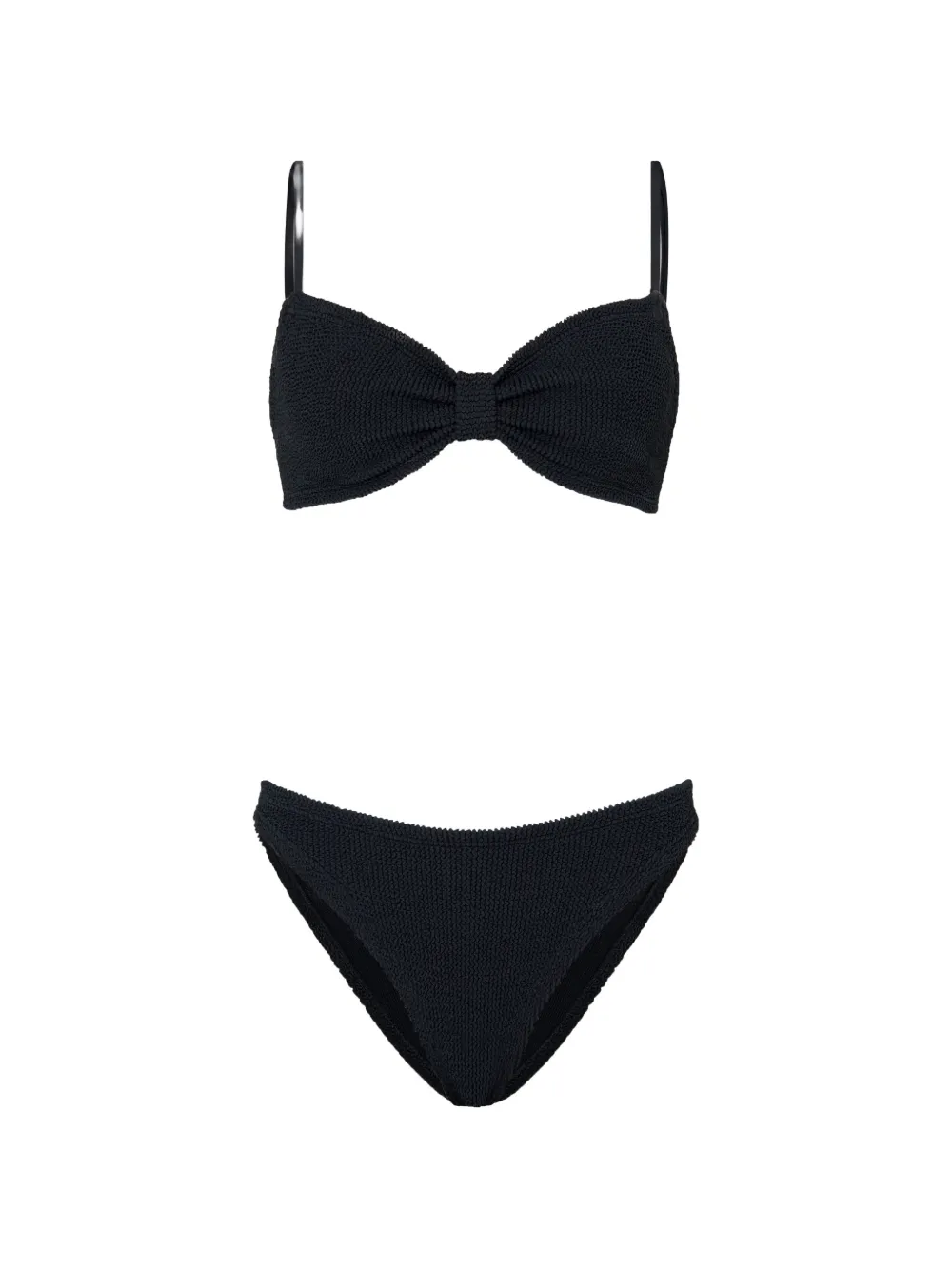 Hunza G HUNZA G ALICIA BIKINI SET BLACK - Nero