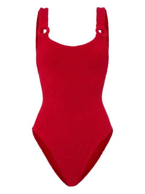 Hunza G Domino hoop-detail swimsuit