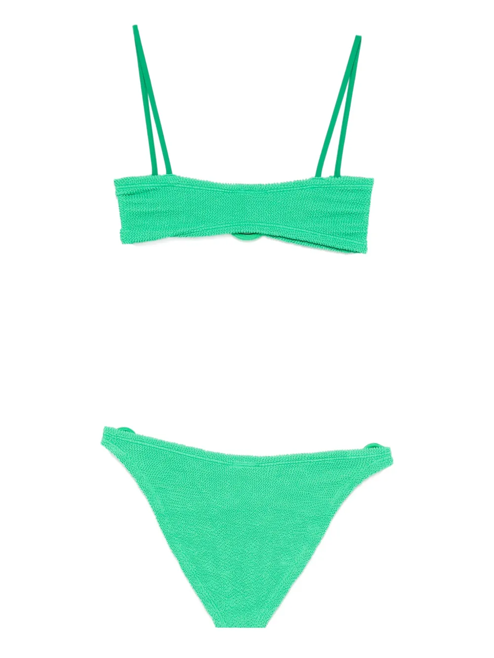 Hunza G Misty bikini met oorring detail Groen