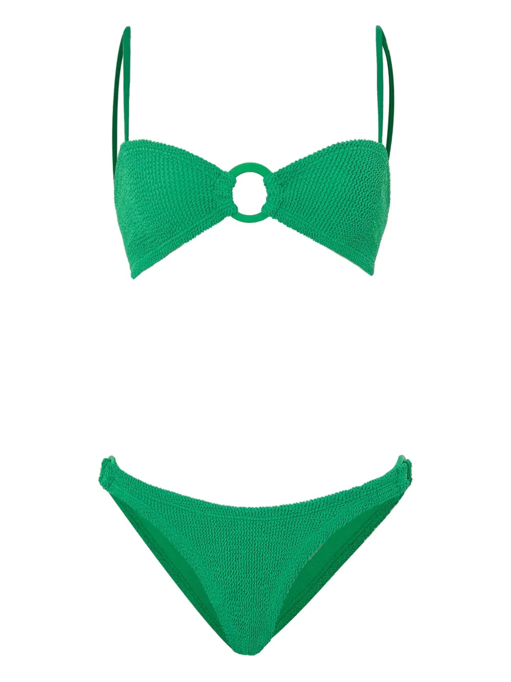 Hunza G Bikini Misty con dettaglio a cerchio - Verde