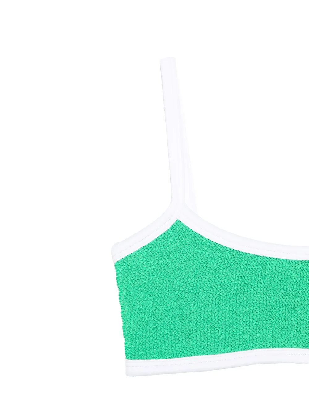 Hunza G Tyler bikini met contrasterende afwerking Groen