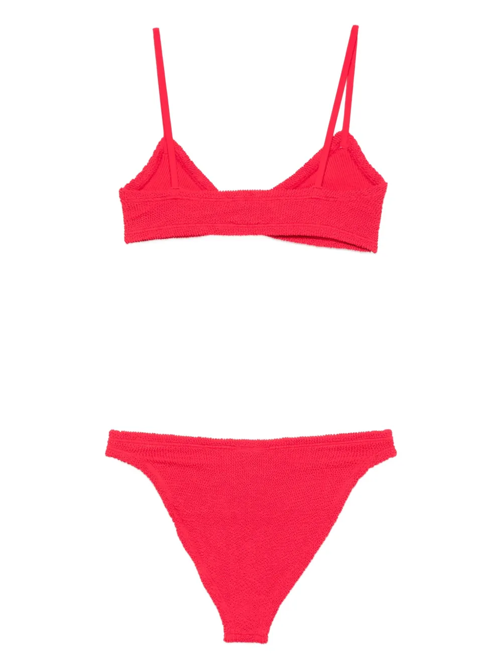Hunza G Alicia bikini met strik-effect Rood