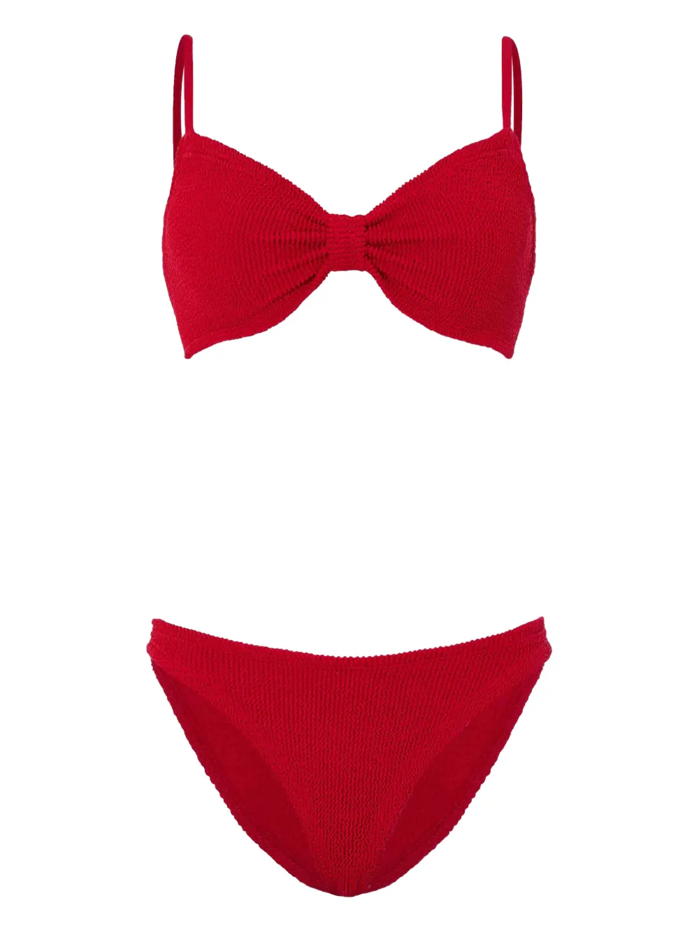 Hunza G Bikini Alicia con fiocco - Rosso