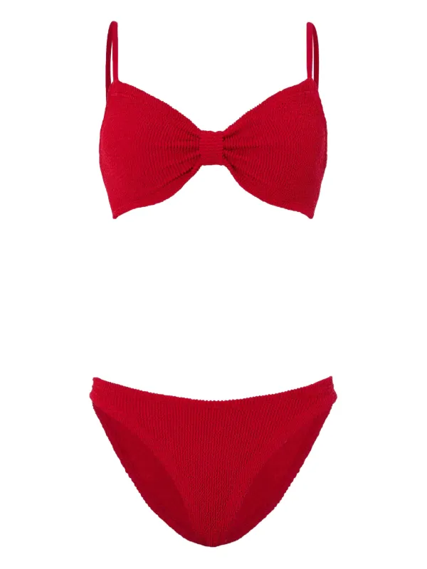 hunza g crinkle iconic mini beach dress Alicia crinkle-effect Bikini | Red Deep Plum Dress Wedding collection:shirt-shop Color:Nocturnal Navy Swimmable ready
