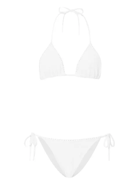 Hunza G Gina Swarovski® crystal-embellished bikini set