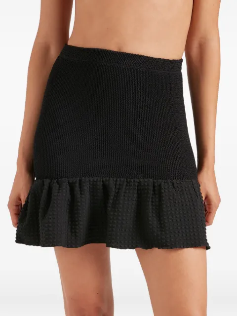 Hunza G peplum mini skirt