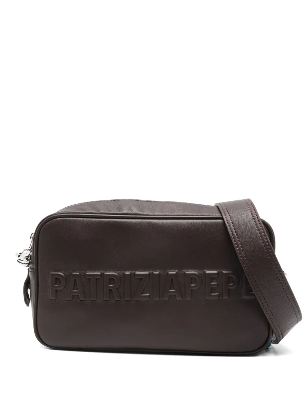 Patrizia Pepe Logo-embossed Shoulder Bag In Orange