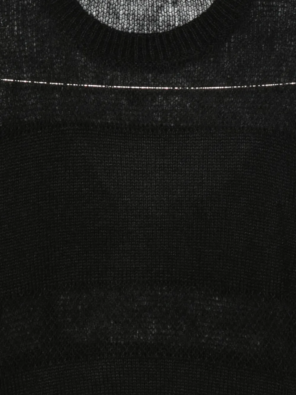 Patrizia Pepe Crew-neck Sweater In Black