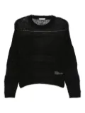 Patrizia Pepe crew-neck sweater - Black