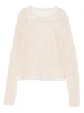 Patrizia Pepe sequin-embellished blouse - Neutrals