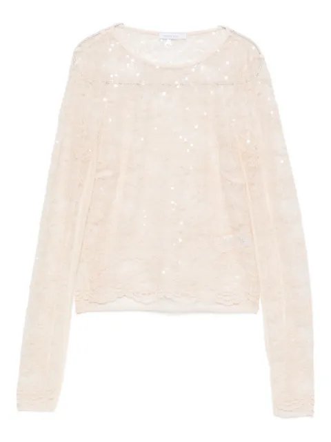 Patrizia Pepe blusa bordada con lentejuelas