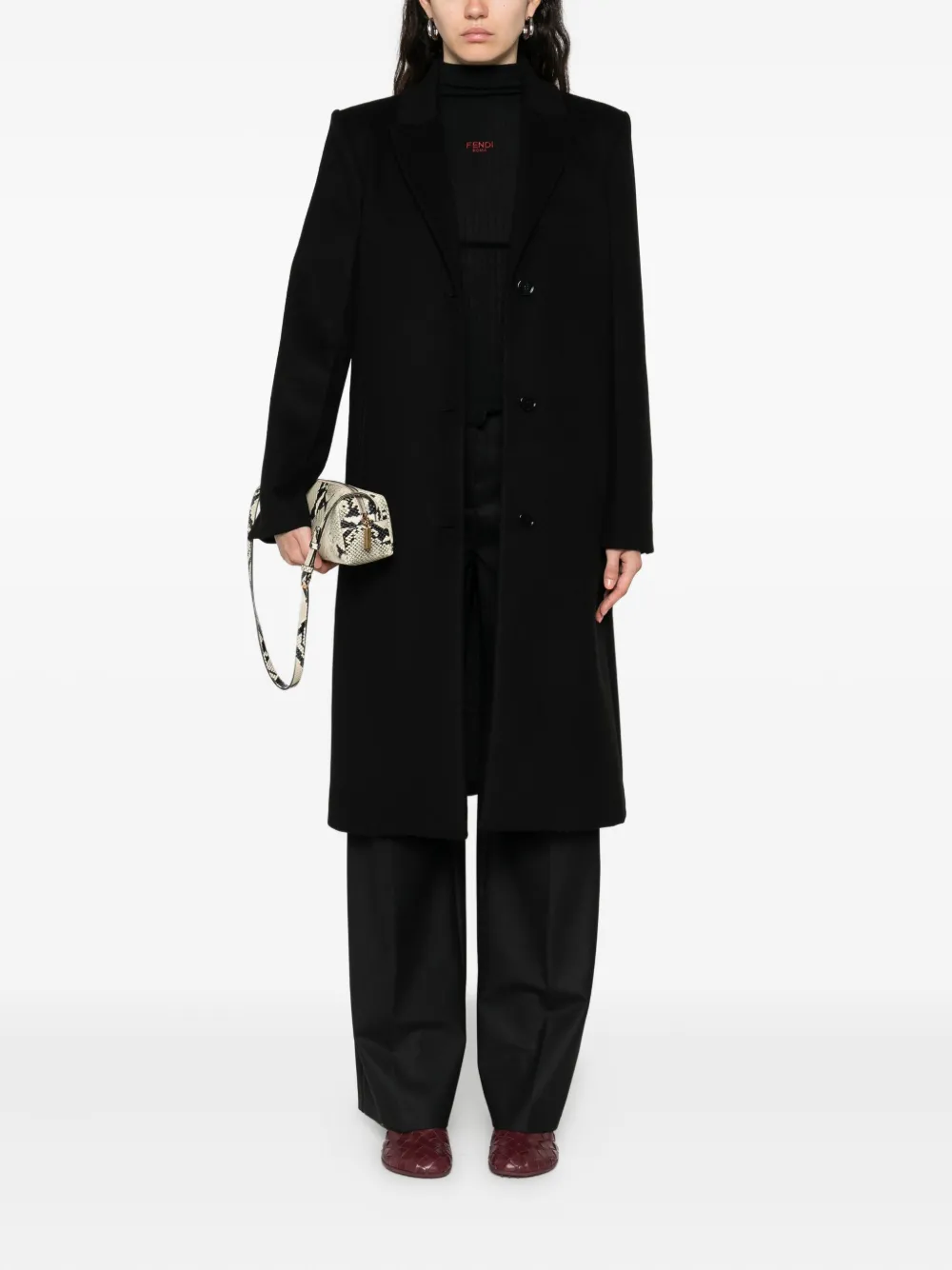 Patrizia Pepe wool-blend single-breasted coat | Single Breasted Coats | Image 2