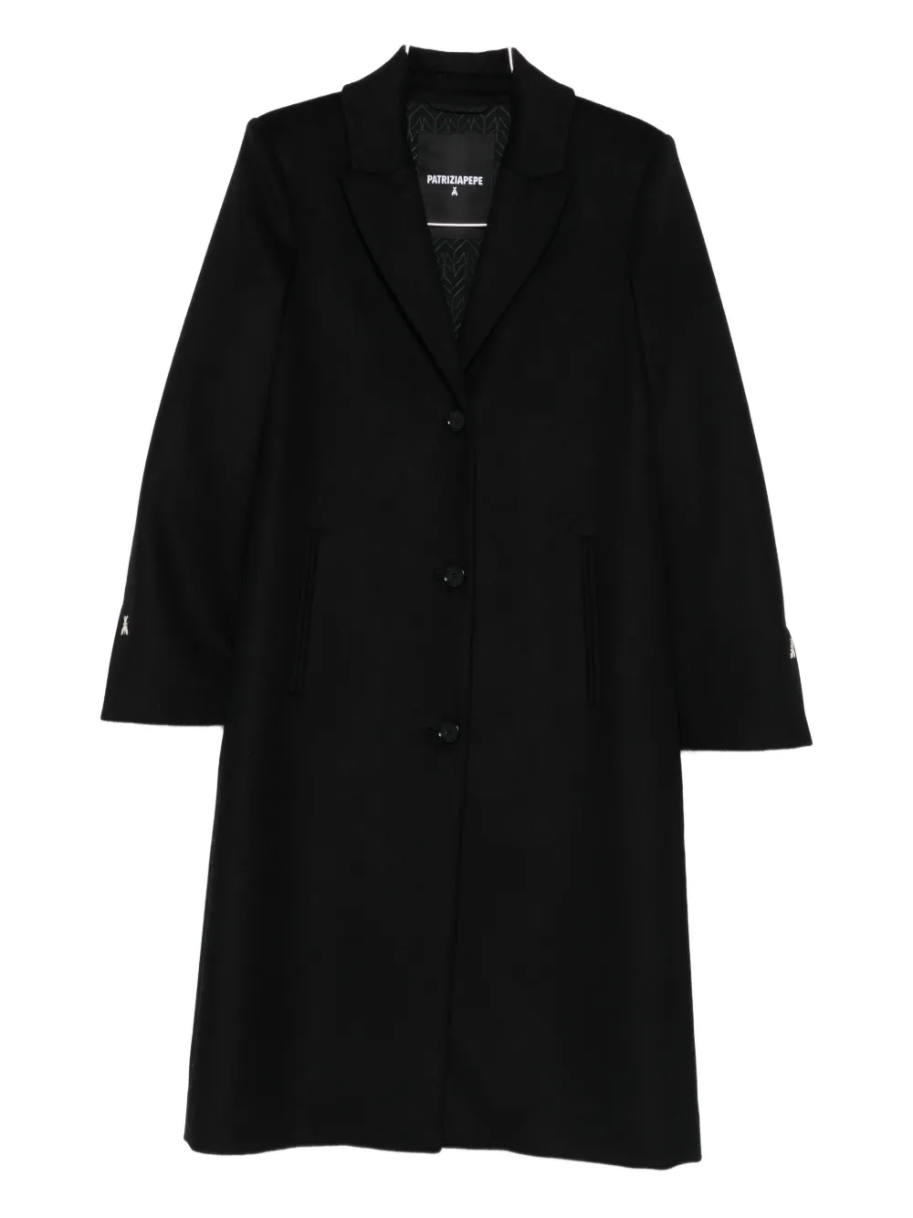 Patrizia Pepe wool-blend single-breasted coat | Black | Image 1