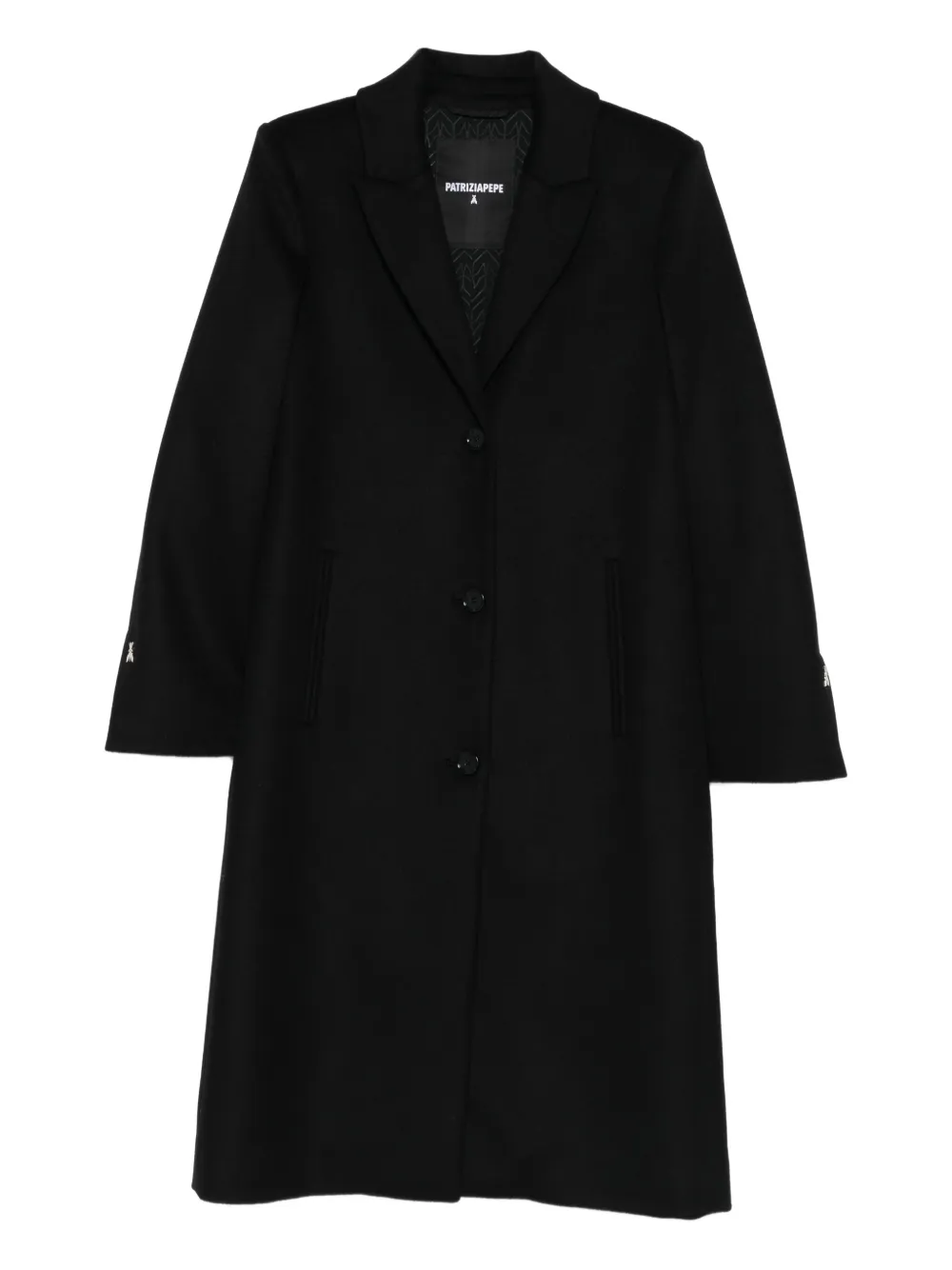 Patrizia Pepe wool-blend single-breasted coat - Nero