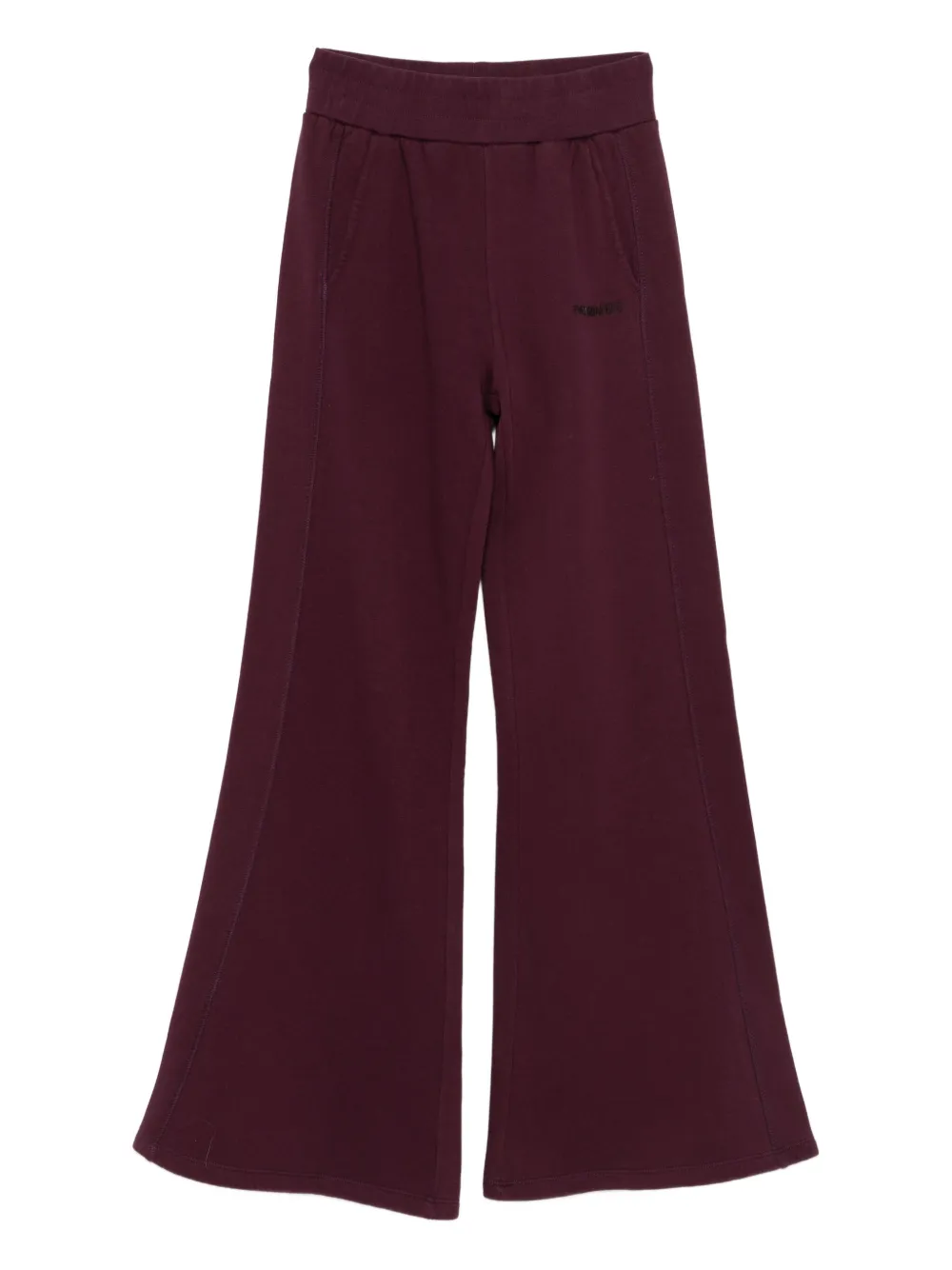 Patrizia Pepe Flared Trousers In Burgundy