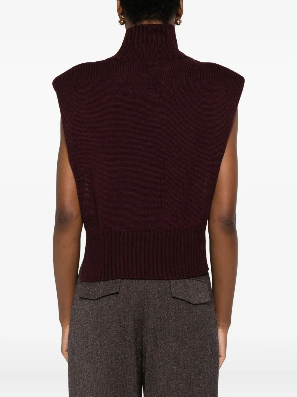 Patrizia Pepe Trui met hoge hals Rood