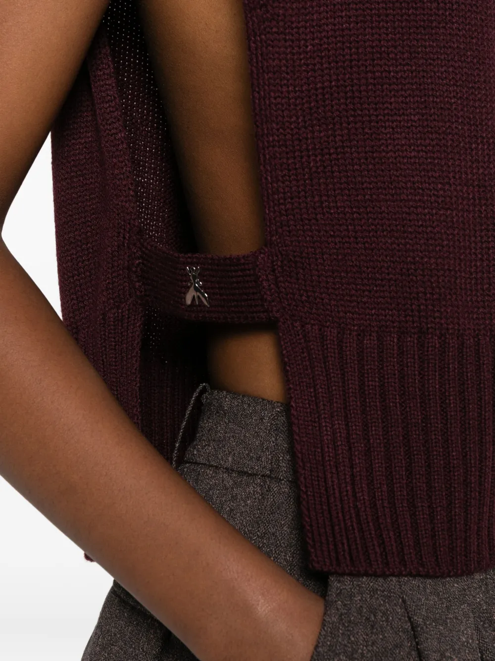 Patrizia Pepe Trui met hoge hals Rood