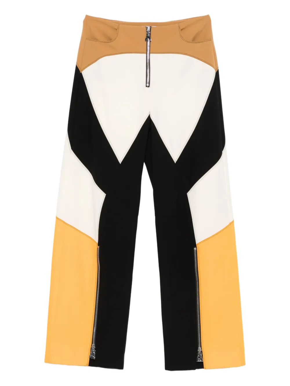 Patrizia Pepe zip-up straight-leg trousers | White | Image 1