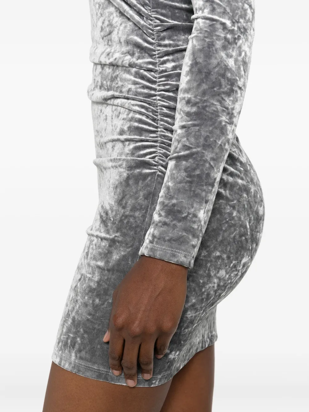 Patrizia Pepe Mini-jurk met ruches Grijs