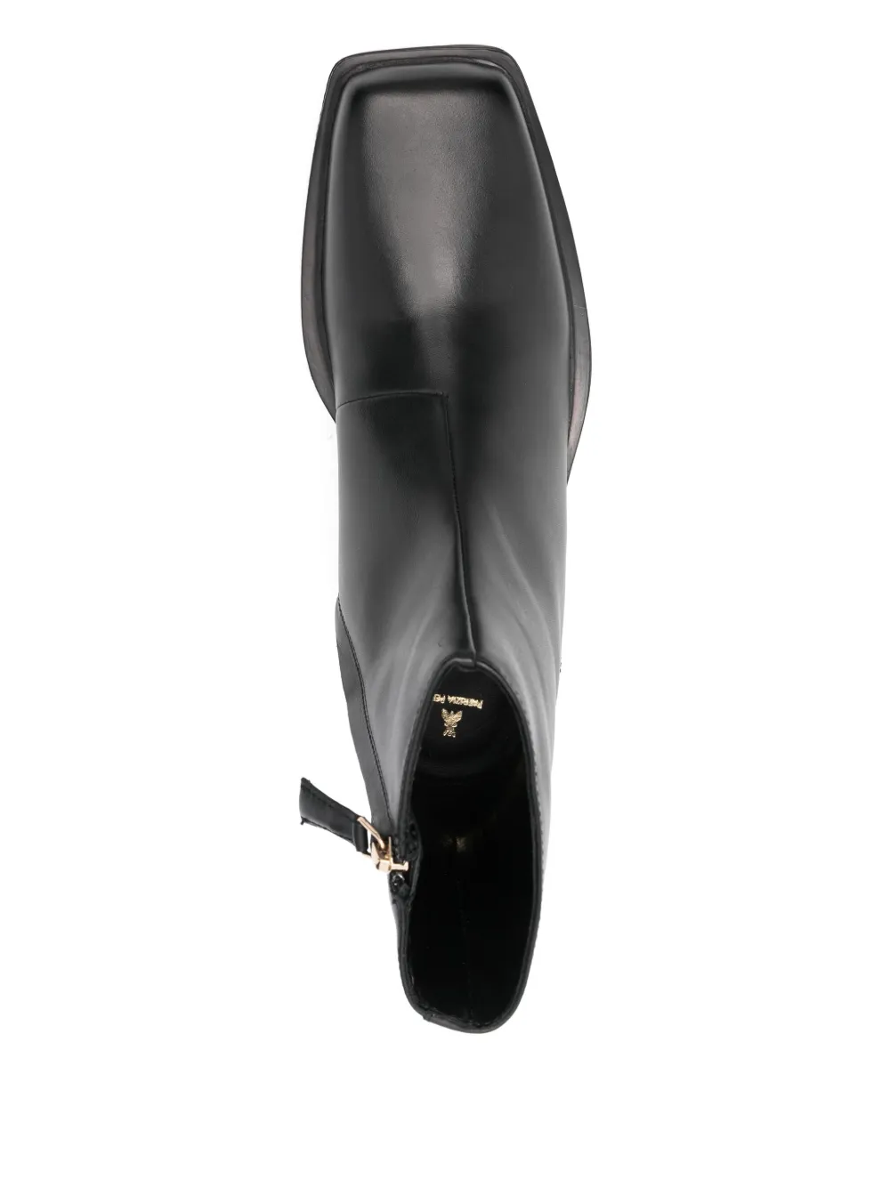 Patrizia Pepe Leren enkellaarzen Zwart