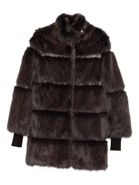 Patrizia Pepe faux fur midi jacket