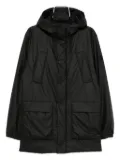 Rains logo-patched jacket - Black