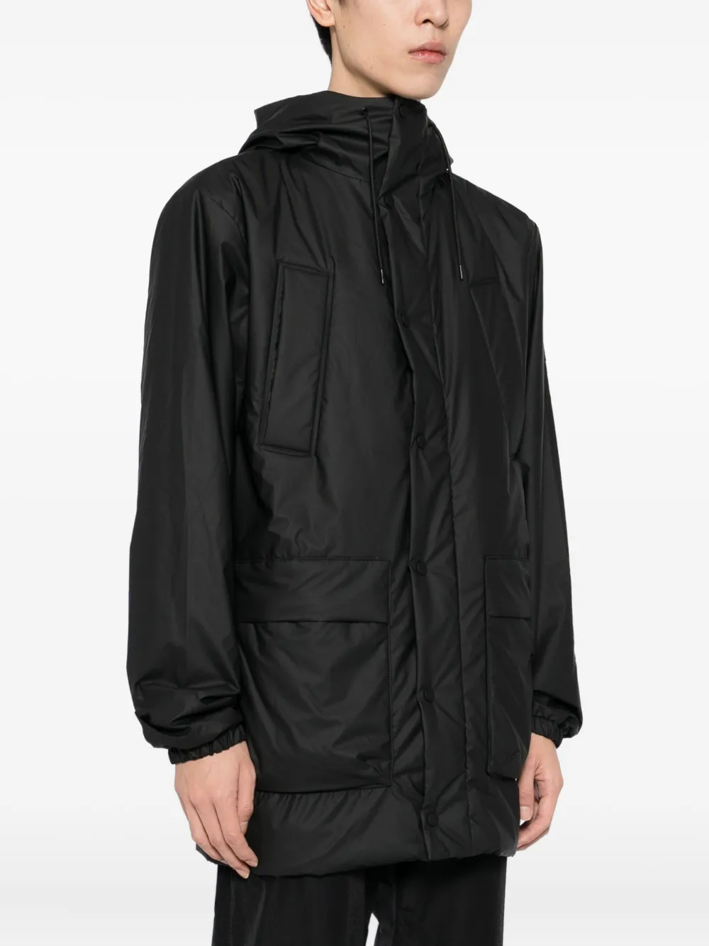 Rains Jack met logopatch Zwart