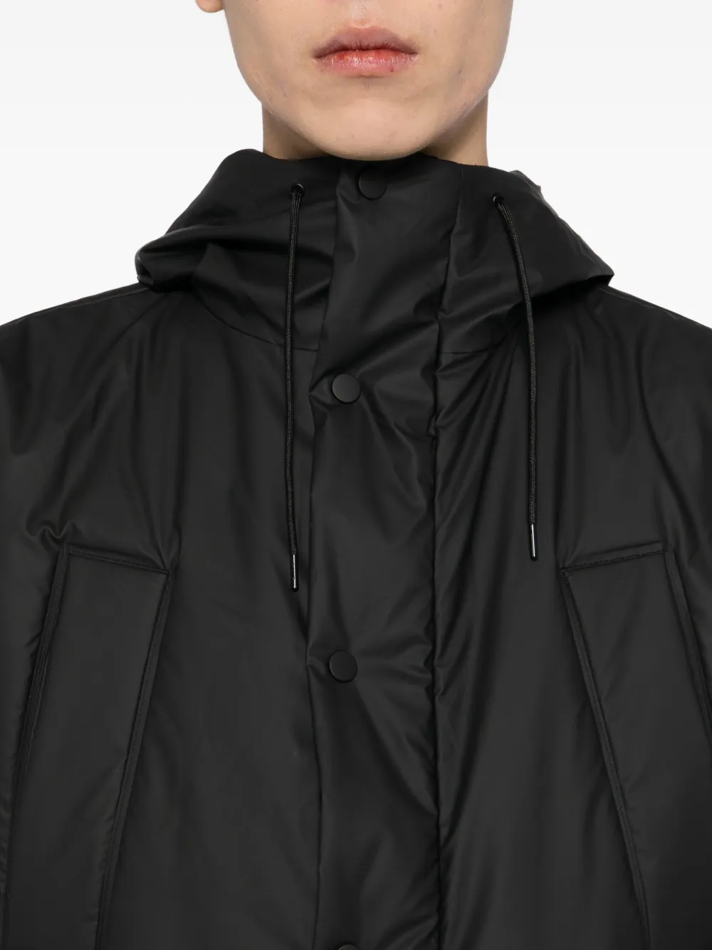 Rains Jack met logopatch Zwart