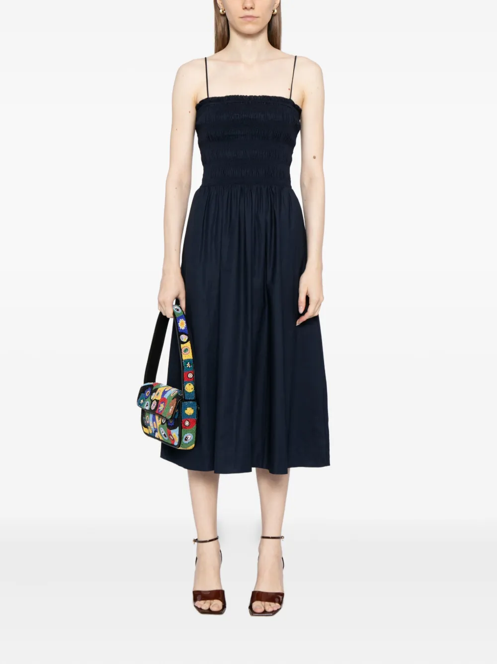 Reformation Kerrie jurk - Blauw