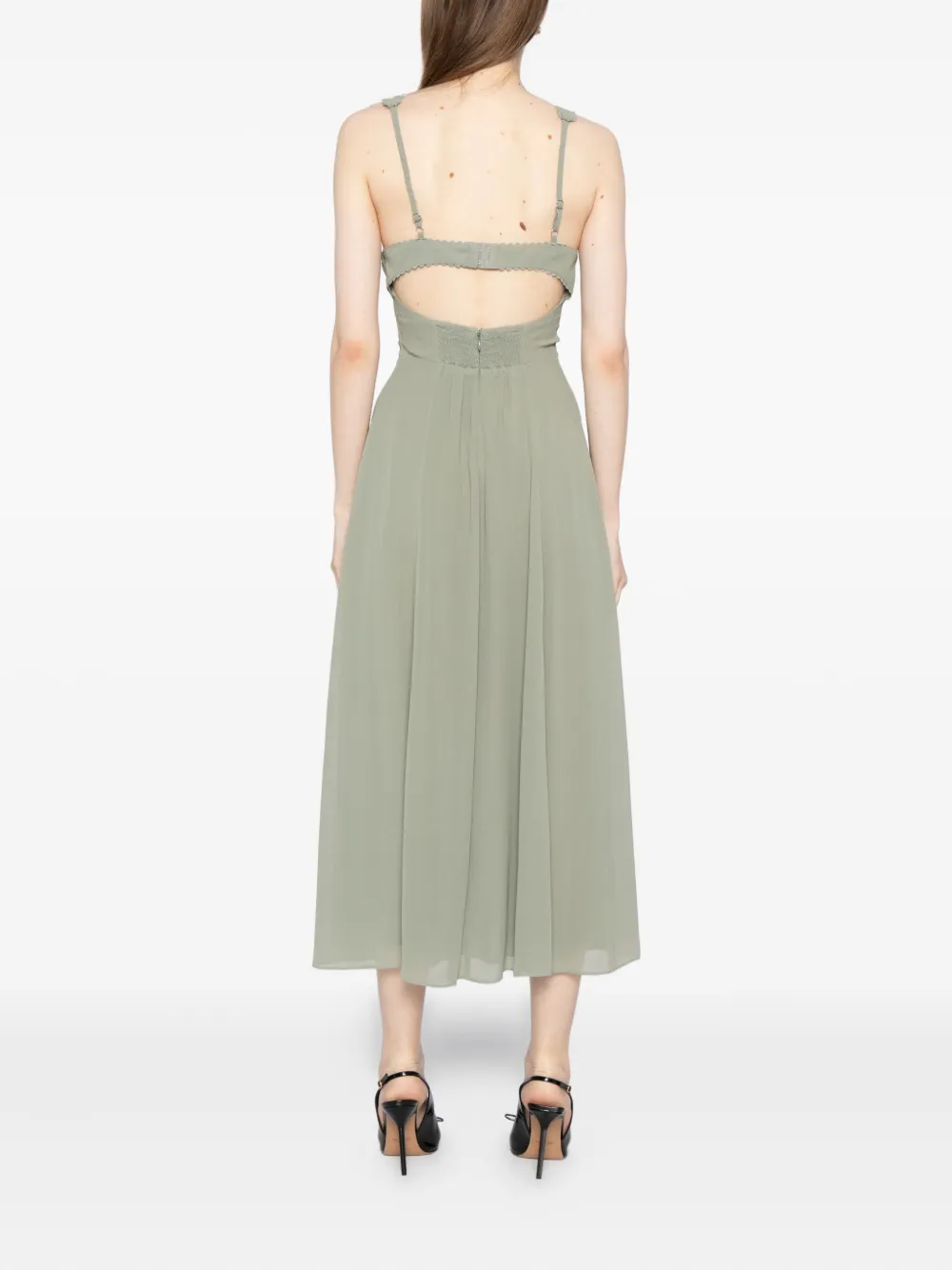 Reformation Lela Dress In Green