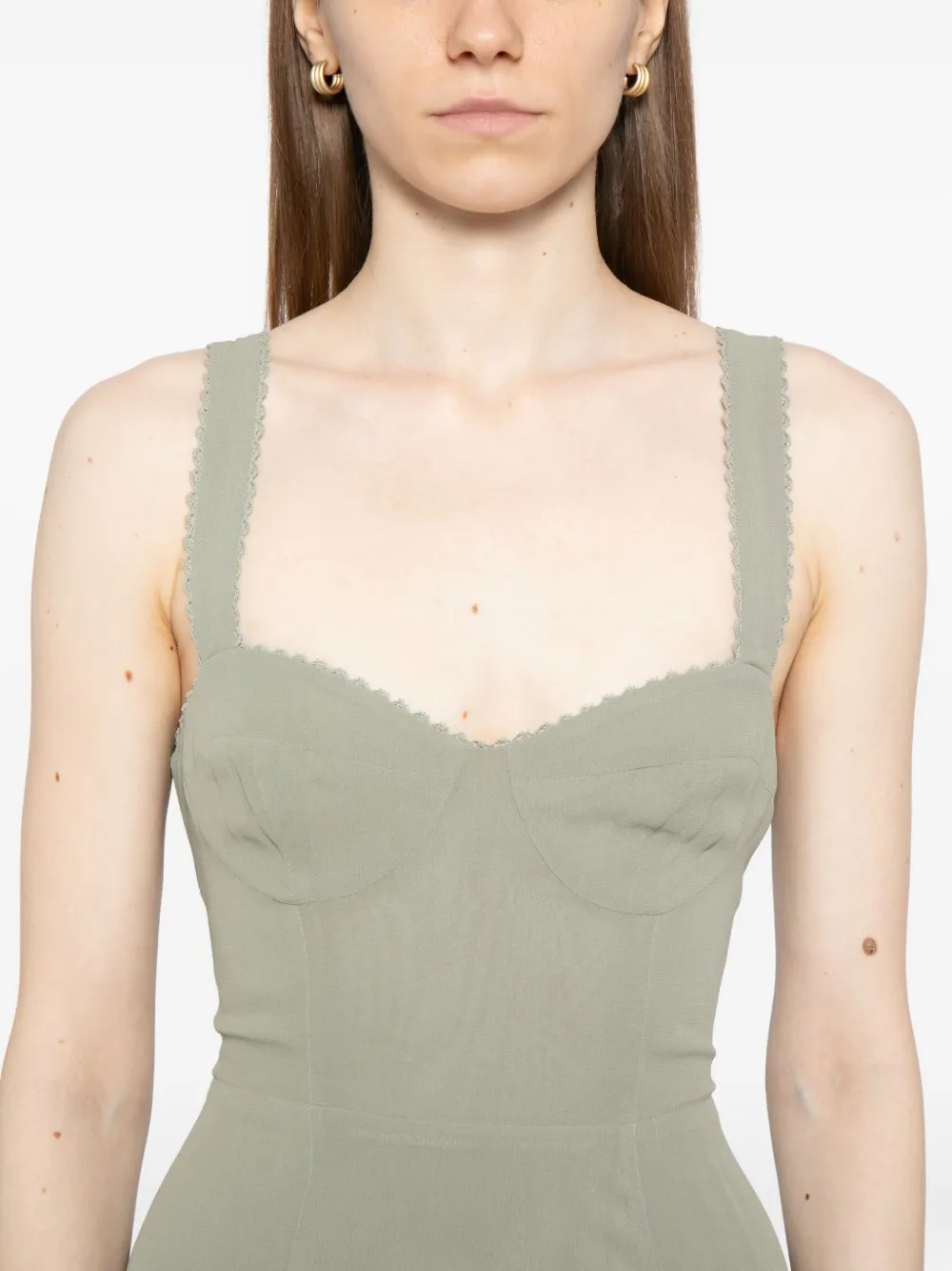Reformation Lela Dress In Green
