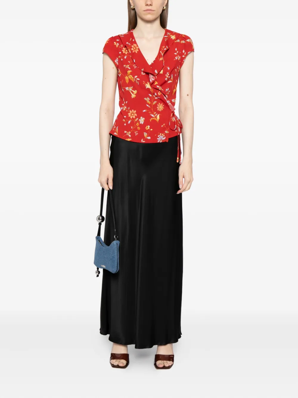 Reformation Clemence blouse - Rood