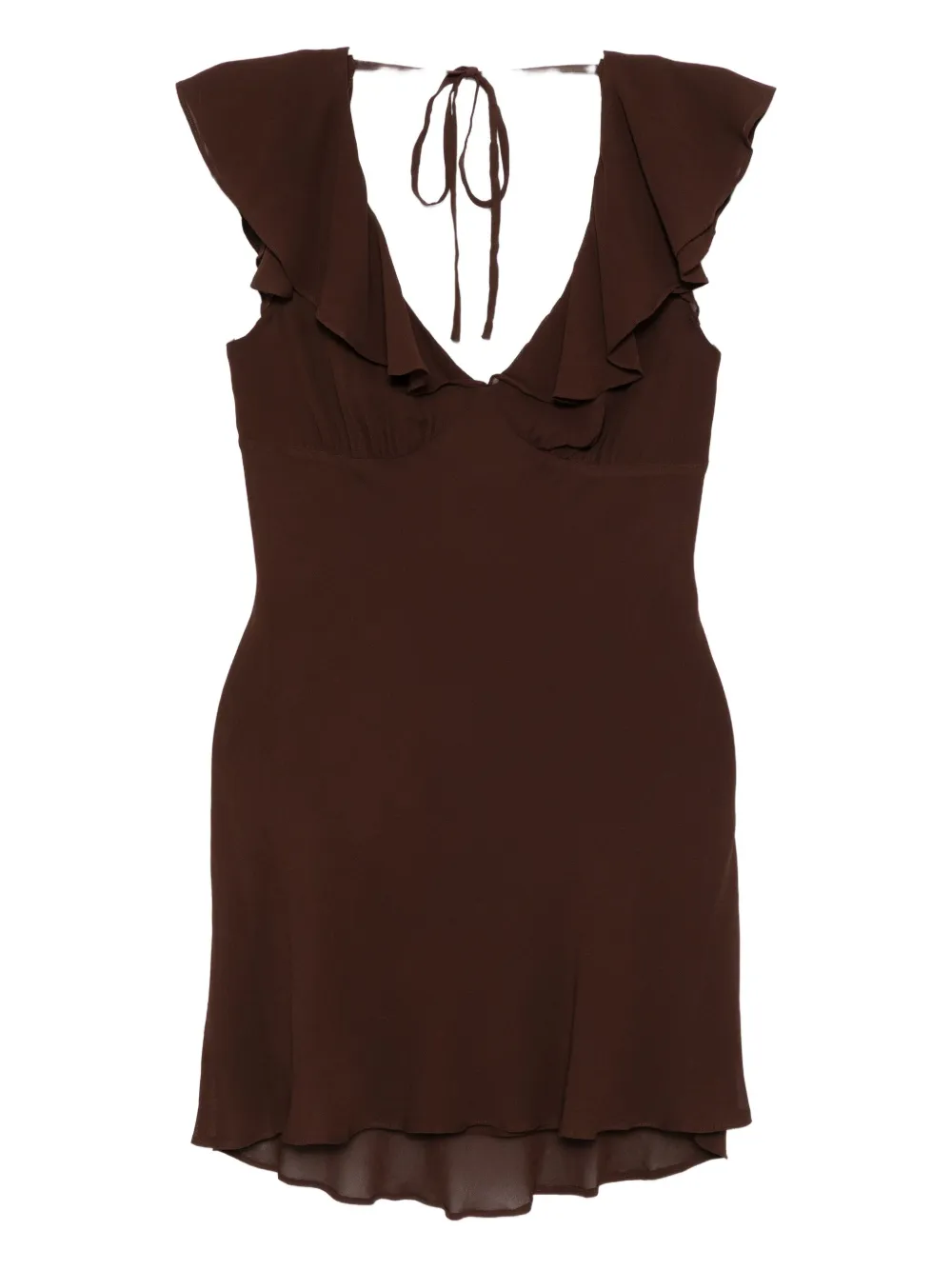 Reformation Arni Dress In Brown