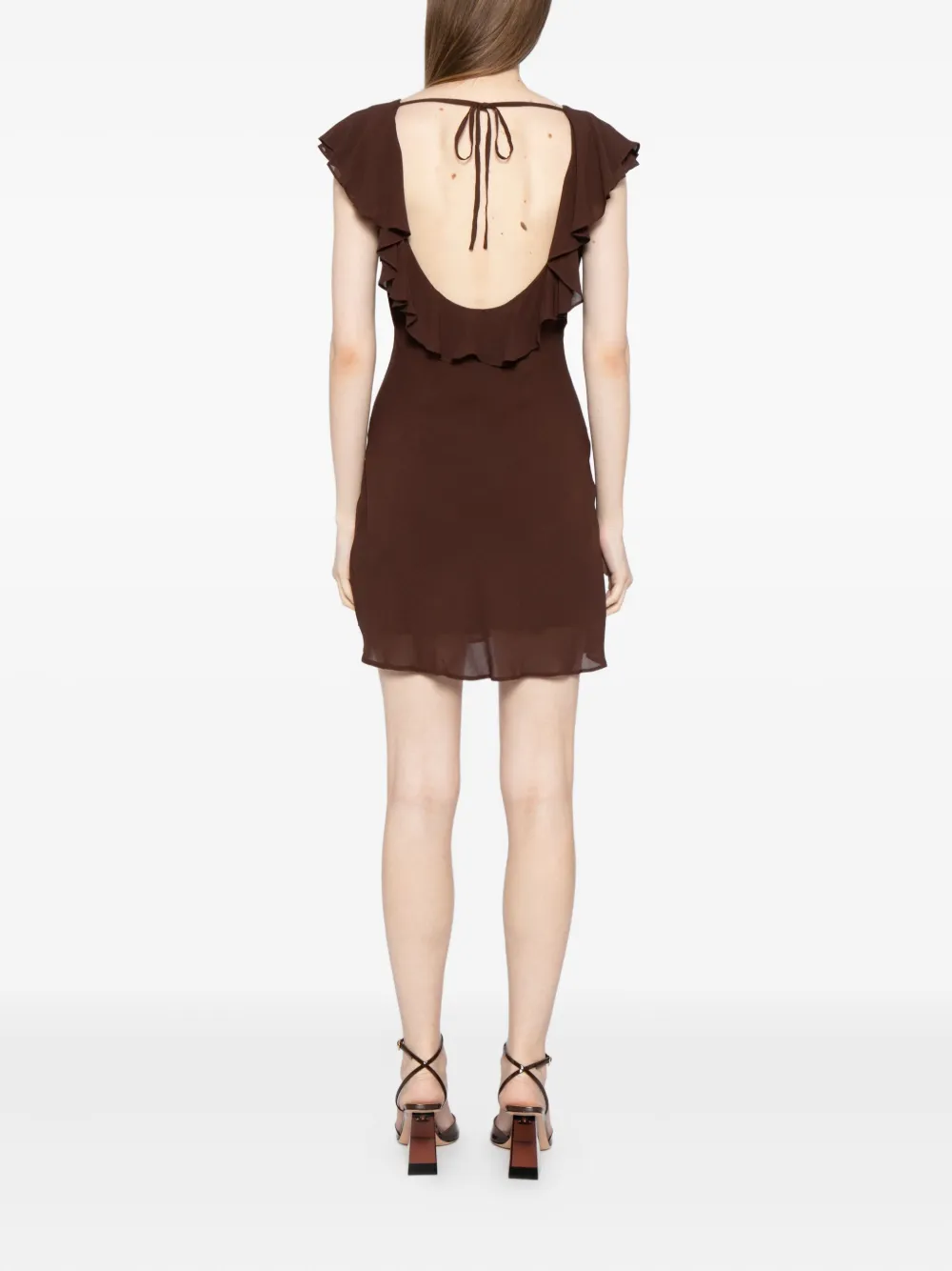 Reformation Arni Dress In Brown